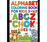 Alphabet Colouring Book for Kids Ages 3-8