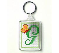 Alphabet Cross Stitch Key Ring Kit, Letter G