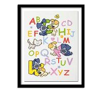 Alphabet Diamond Painting Kits for Kids, 5D Diamond Art 50x70 cm Full Drill Crystal Rhinestone, Adults DIY Diamond Embroidery Large Cross Stitch Paintings Pictures for Bedroom Livingroom Decor