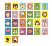 Alphabet Flash Cards, Educational Alphabet Card, 7.87x7.09 Inches Early Childhood Development Toys for Classroom and Home, Parent-Child Interaction Tools to Speech, Vocabulary Building, Kindergarten