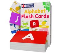 Alphabet Flash Cards for Toddlers - 52 ABC Learning Cards with Upper & Lower case Letters, Animals & Objects - Baby & Preschool Educational Flashcards for Kids Ages 1-5 Years