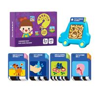 Alphabet Flashcard - Intellectual Development Kit, English Learning Set ETA 4-6 Years for Home School Travel Family