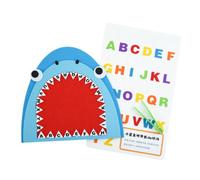 Alphabet Game Felt Shark Tooth Educational Learning Toys