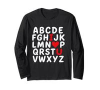 Alphabet I Love You Hidden Message Long Sleeve T-Shirt