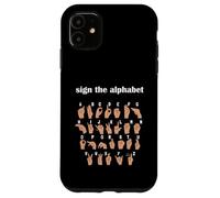 Alphabet Inclusive Sign ABC ASL American Sign Language Case for iPhone 11