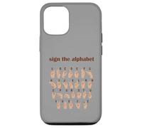 Alphabet Inclusive Sign ABC ASL American Sign Language Case for iPhone 12/12 Pro