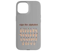 Alphabet Inclusive Sign ABC ASL American Sign Language Case for iPhone 15