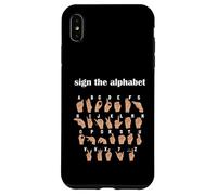 Alphabet Inclusive Sign ABC ASL American Sign Language Case for iPhone XS Max