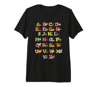 Alphabet Insects Bug Lover Kids Nature Design Premium T-Shirt