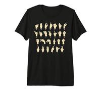 Alphabet Learn Sign Language Student ASL Interpreter Premium T-Shirt