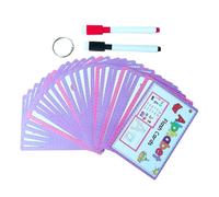 Alphabet Learning Cards - Wide Use Flash Letters, Cards For | Educational Recognition Tools, Erasable Early Learning Activity Card For Kids