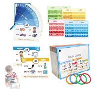 Alphabet Learning Cards - Word Recognition Cards, Alphabet Practice Learning Set | Toddler Children Kids Study Supplies For Preschool Classroom, Home School Education Aid Boys Girls, Reading Skill