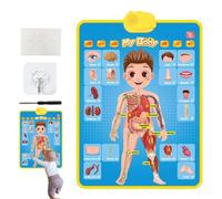 Alphabet Learning Chart Educational Posters for Kids Electronic Interactive | Music poster children's educational toy for children aged 1, 2, 3, 4, 5 and 6 years, girls, children aged 3-6 years
