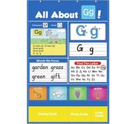 Alphabet Learning Chart, Letters Pocket Charts, Alphabet Chart For Wall, Standard Pocket Charts, Interactive Letter Handwriting Practice Tool For Early Education, Kids Study Aid