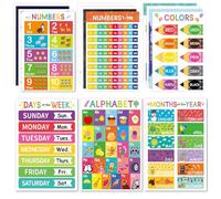 Alphabet Learning Poster 28 x 43 cm - Laminated Wall Poster for and School, Decoration for Classroom and Children's Room, Educational Aid for First Readers and Preschool