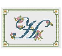 Alphabet Letter H - Cross Stitch Kit