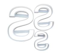 Alphabet Letter S Upper Shape Cookie Cutter Dough Biscuit Pastry Fondant Sharp Stencil Writing Case (Small)