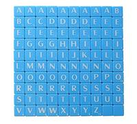 Alphabet Letter Tiles Blue With White Letters Art & Craft Board Game by London Heritage