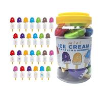 Alphabet Match Game - Alphabet Learning Ice Cream Matching Toy Set,Popsicle Shape Alphabet Matching Toy For Children Learn English Words