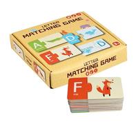 Alphabet Matching Game - 17.5 x 17 cm Color Recognition Toy, Self-Corrector, Educational Activity Set | Preschool Learning Tool with us