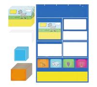 Alphabet Matching Game For Kindergarten, Alphabet Learning Pocket Chart ABC Flash Cards, Handwriting Practice Letter Tracing for Preschool, Homeschool, Early Education, Classroom, Kids Study Aid
