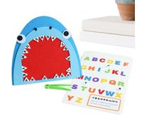 Alphabet Matching Game Interactive Felt Shark Tooth Learning Activities