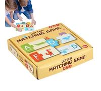 Alphabet Matching Game - Paper, Alphanumeric Cards,Scenario-Based | Self-Correcting Learning Puzzle Toys, Letter Recognition Flash Cards Set For Toddler Kids Kindergarten Preschool Homeschool Nurser