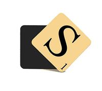 Alphabet MDF Coaster Letter "S" Personalise Your Coffee Table, Word Name Maker