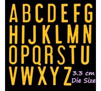 Alphabet Metal Cutting Dies Set, 3.3 cm Uppercase Letters for Card Making, Scrapbooking, Paper Crafts Photo Albums, Invitations, E4
