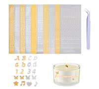 Alphabet & Number Stickers Set with Tweezers - 10 Sheets Mixed Style Gold Letter Stickers Self-Adhesive for Scrapbooking, DIY Crafts, Greeting Cards (Gold & Silver)