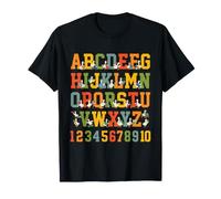 Alphabet Numbers School ABCs Letters Goose for Teachers Kids T-Shirt