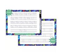 Alphabet, Numbers & Words Tracing Mats with Pen - Reusable Tear-Proof Writing Charts for Kids - Educational Learning Practice Sheets for Toddlers & Preschool