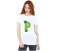 Alphabet P Is For Peter Pan Cotton Boyfriend T-Shirt Disney White S