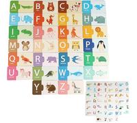 Alphabet Paper Cards - Numbers Letters Matching Cards Game,Counting Education Toy Logical Thinking Improver for Preschoolers Children 1.5-6 Years Old