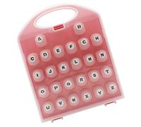 Alphabet Paper Hole Set - Letter Shape Hole Cutter, Stainless Steel Stamping Tool | Scrapbook Craft Device, Card Template Accessories, Pattern Marker Shaper Press Area Supplies for Paper Art
