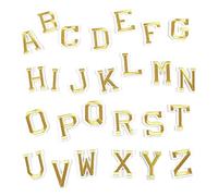 Alphabet Patches - 26PCS Iron On Letters A Z | Embroidered Letter Patchees | DIY Clothing Repair Stickers | Jackets Shoes Shirts Jeans Bags Preppy College Sewing Decoration