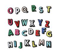 Alphabet Patches - 26PCS Iron On Letters A Z | Embroidered Letter Patchees | DIY Clothing Repair Stickers | Jackets Shoes Shirts Jeans Bags Preppy College Sewing Decoration