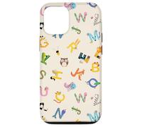 Alphabet Pattern Back to School Cute Alphabet Pattern ABC Case for iPhone 12/12 Pro