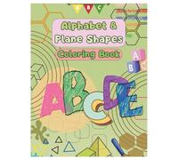 Alphabet & Plane Shapes Coloring Book