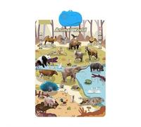 Alphabet Poster Educational Toy,Discussing ABC, animals, transportation and learning posters,with Interactive Touch Buttons,Educational Toddlers Toys for Ages 3-4 Kids Gift