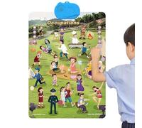 Alphabet Poster, Fun Interactive Development Toys, Posters for Primary Classroom | For Home School Class Family Time Indoor Outdoor Holiday Birthday