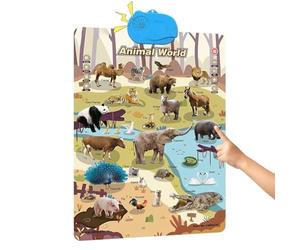 Alphabet Poster,With Sound Interactive Fun Educational Supplies - Kindergarten Classroom Decoration - For Holiday Birthday Home Living Room Indoor Outdoor Classroom School Daily Family Time