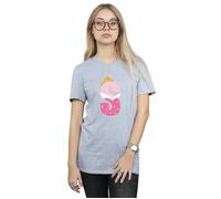 Alphabet S Is For Sleeping Beauty Cotton Boyfriend T-Shirt Disney Grey XXXL