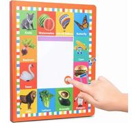 Alphabet Sound Book - 470+ Words,Fun Word Game & Bilingual Toys,Press To Learn Phonics,21 Themes,Interactive Musical Book,For Educational Language,School Education,1pcs 0-6y