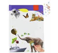 Alphabet Sound Book - 470+ Words,Fun Word Game & Bilingual Toys,Press To Learn Phonics,21 Themes,Interactive Musical Book,For Educational Language,School Education,1pcs 3-9y