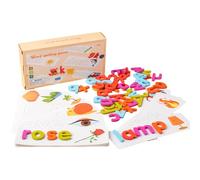 Alphabet Spelling Reading Puzzle, Educational Matching Toy Set for Kids, Preschool Sight Words Activity Fun Learning Game for Early Literacy Development at Home or School