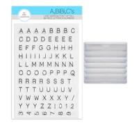 Alphabet Stamps by Bibi Cameron (A,BiBi,C's Lane Narrow Font with Stackable Clear Blocks)