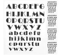 Alphabet Stamps - Material, Recyclable DIY Lettering for Scrapbooking Greeting Cards Invitations and Handmade Crafts