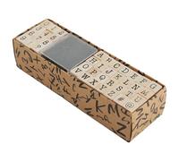 Alphabet Stamps Set - 40Pcs Wood Rubber A to Z Letters and Numbers, Diary Stamp Kit | Scrapbooking Planner Card Making Accessory, Educational Writing Gadget for Children Teens Hobbyists Crafters