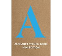 Alphabet Stencil Book mini edition (blue)